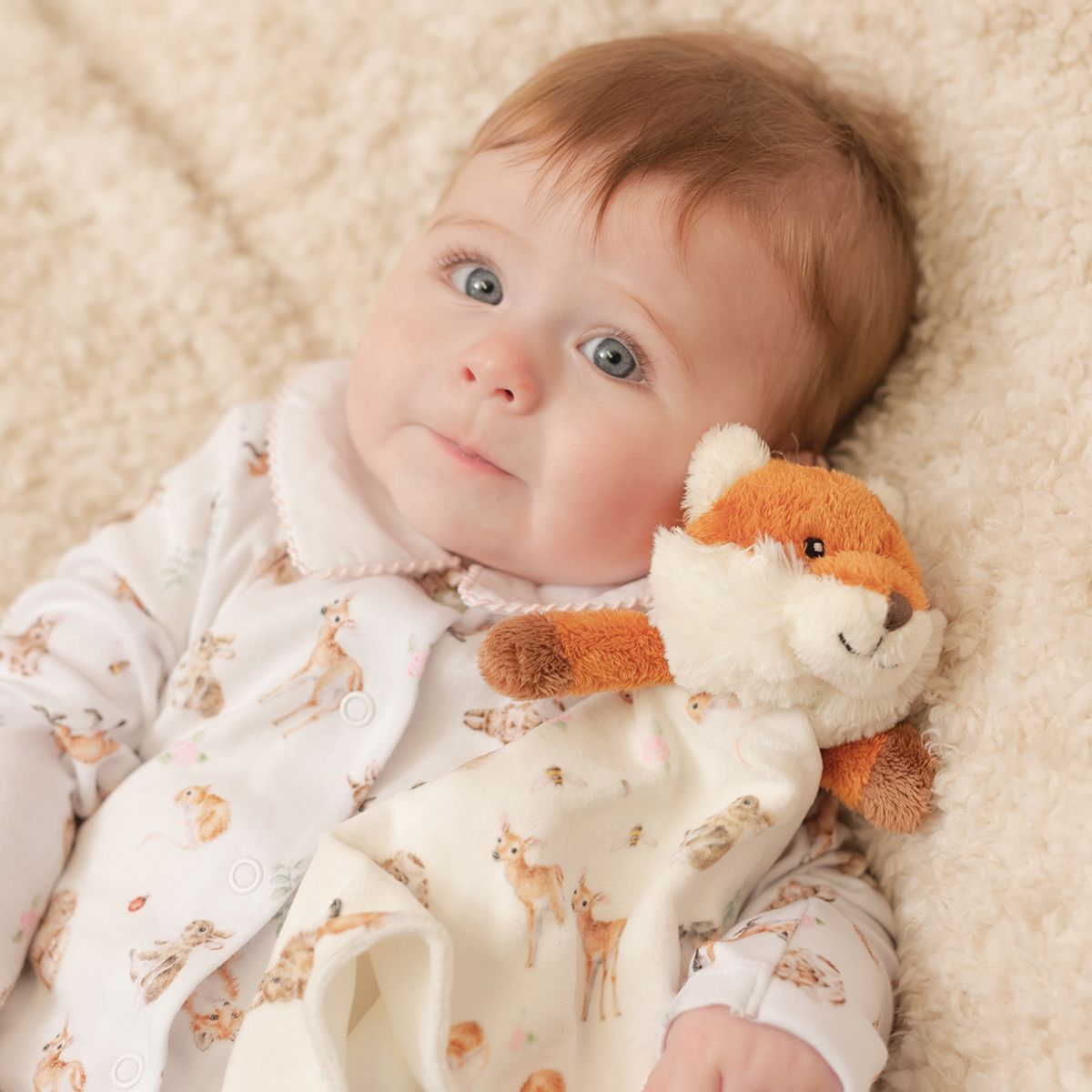 Wrendale baby knuffeldoekje vos