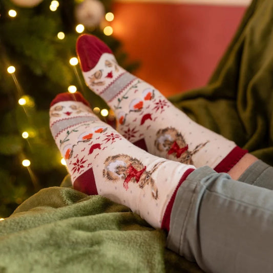 Wrendale damessokken kerst